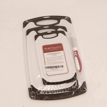 Cutting Board Set 3 piece Black
