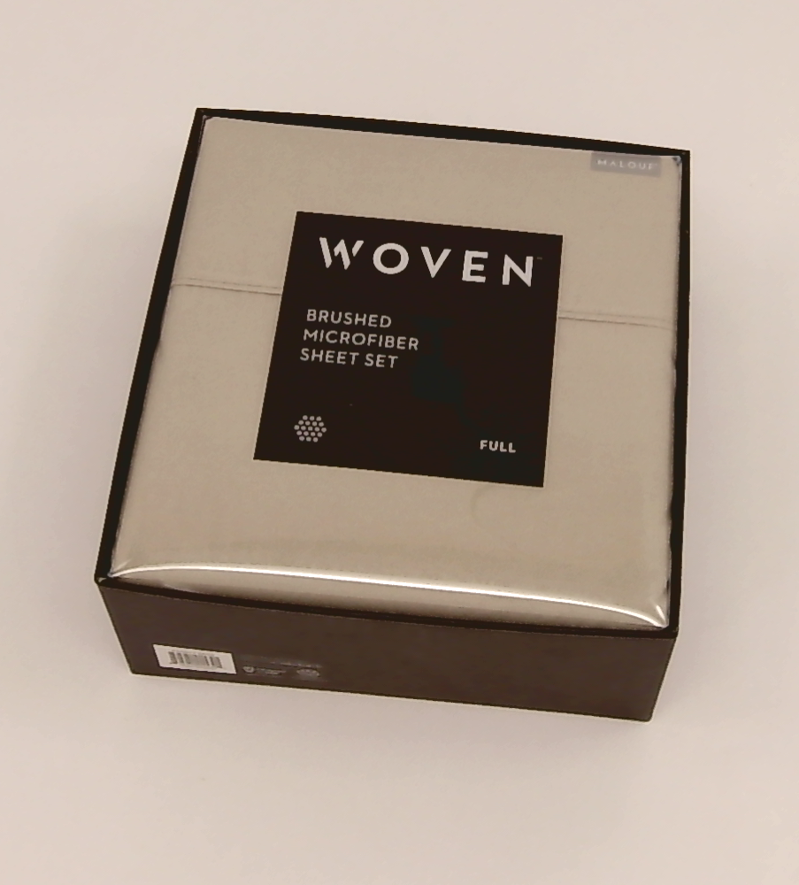 Malouf Woven Brushed Microfiber  Drift Wood Sheet Set Full
