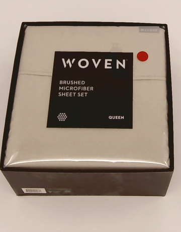Malouf Woven Brushed Microfiber Sheet Set Driftwood Queen