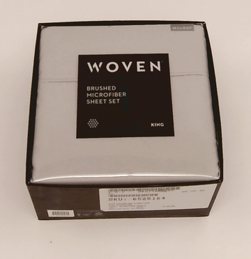 Malouf Woven Brushed Microfiber Sheet Set Ash King