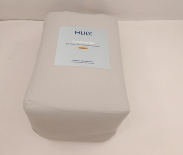 MLILY Comforter Set Soft Washed Down Alternative Comforter Queen