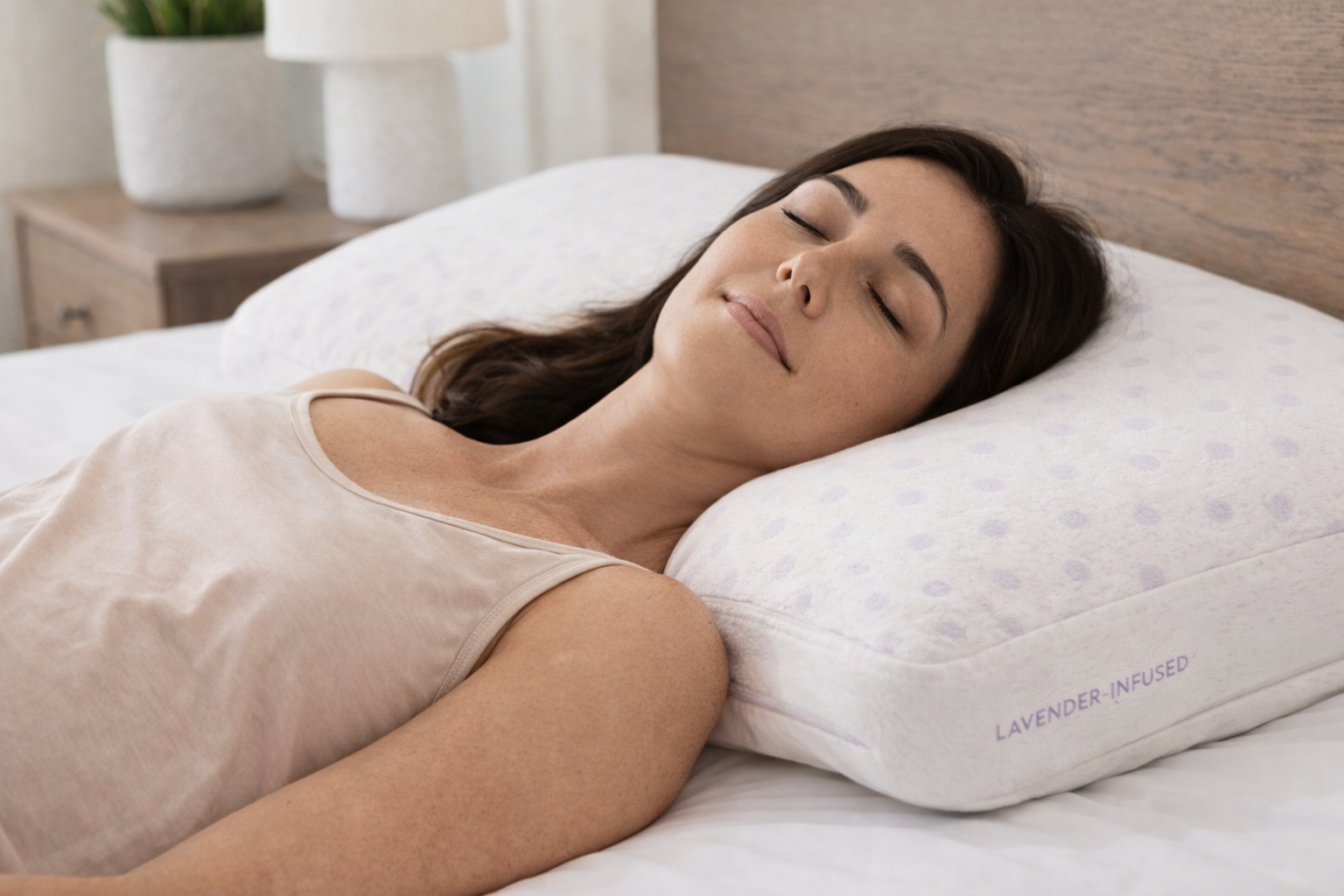 Malouf Shoulder Zoned Dough™ + Lavender Memory Foam Pillow