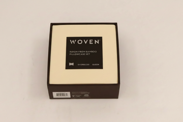 Woven Bamboo Duvet Cover Set Oversized Queen