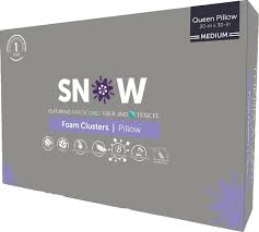 Protect A Bed Snow Featuring Foam Clusters Pillow Queen