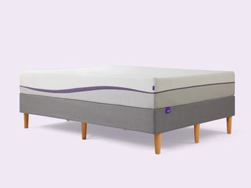 Purple Foundation PlatForm Bed Full  Charcoal