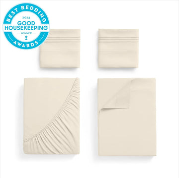 Mellani Microfiber Sheet Set Full Beige
