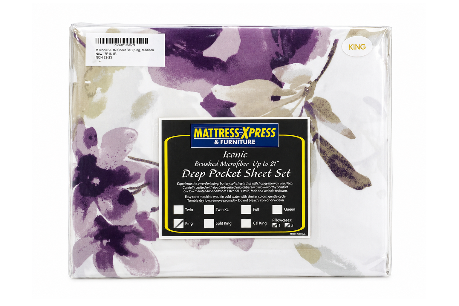 Deep Pocket Brushed Microfiber Sheet Set (30 Colors and Patterns)