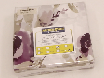 Mellanni Madison Purple Bed Sheet Full