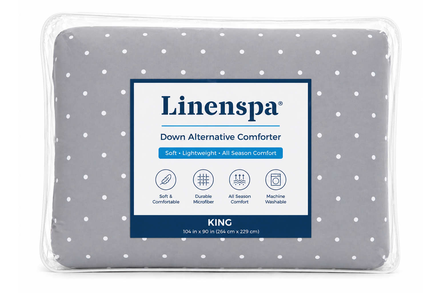 Linenspa Down Alternative Comforter – All-Season (King)
