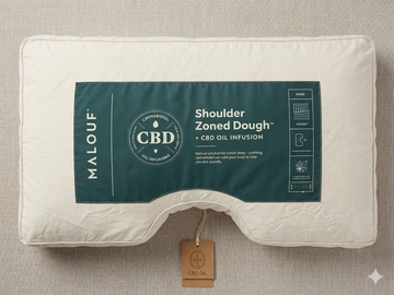Malouf CBD Shoulder Zoned Dough™ Memory Foam Pillow