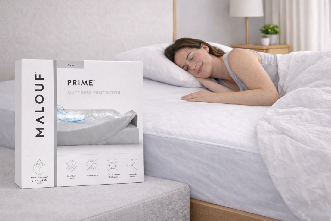Malouf Prime™ Mattress Protector Waterproof & Hypoallergenic