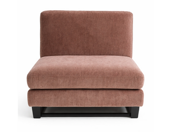Modulo Modular Armless Accent Chair – Salmon