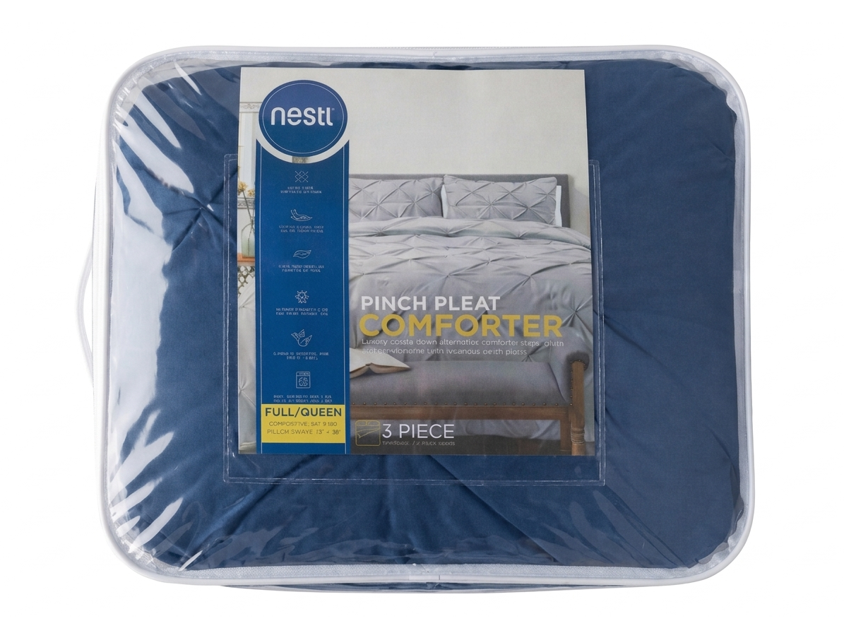 Nestl Pinch Pleat Comforter Set