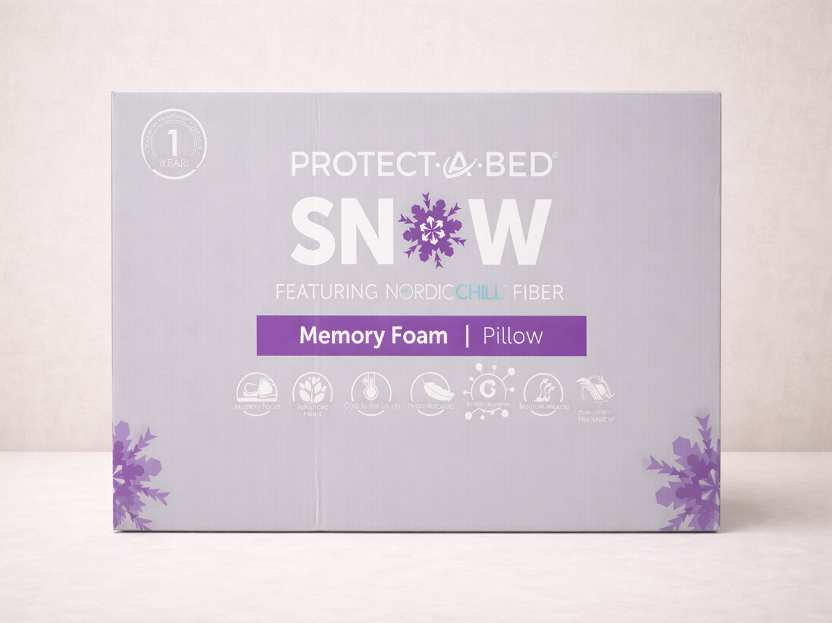 Protect-A-Bed SNOW™ Memory Foam Pillow with NordicChill™