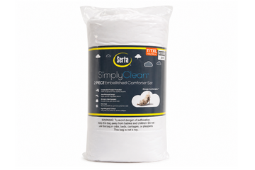 Serta Simply Clean Down Alternative Comforter Set – Soft, Hypoallergenic Bedding (Twin/TwinXL)