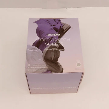 Purple Sheets Stormy Grey Split King