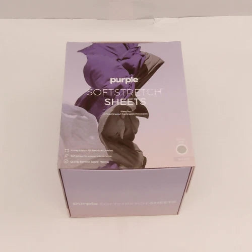 Purple Sheets Stormy Grey Split King
