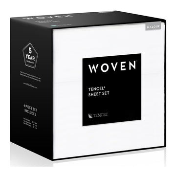 Malouf Woven sheet set White  Tencel Queen