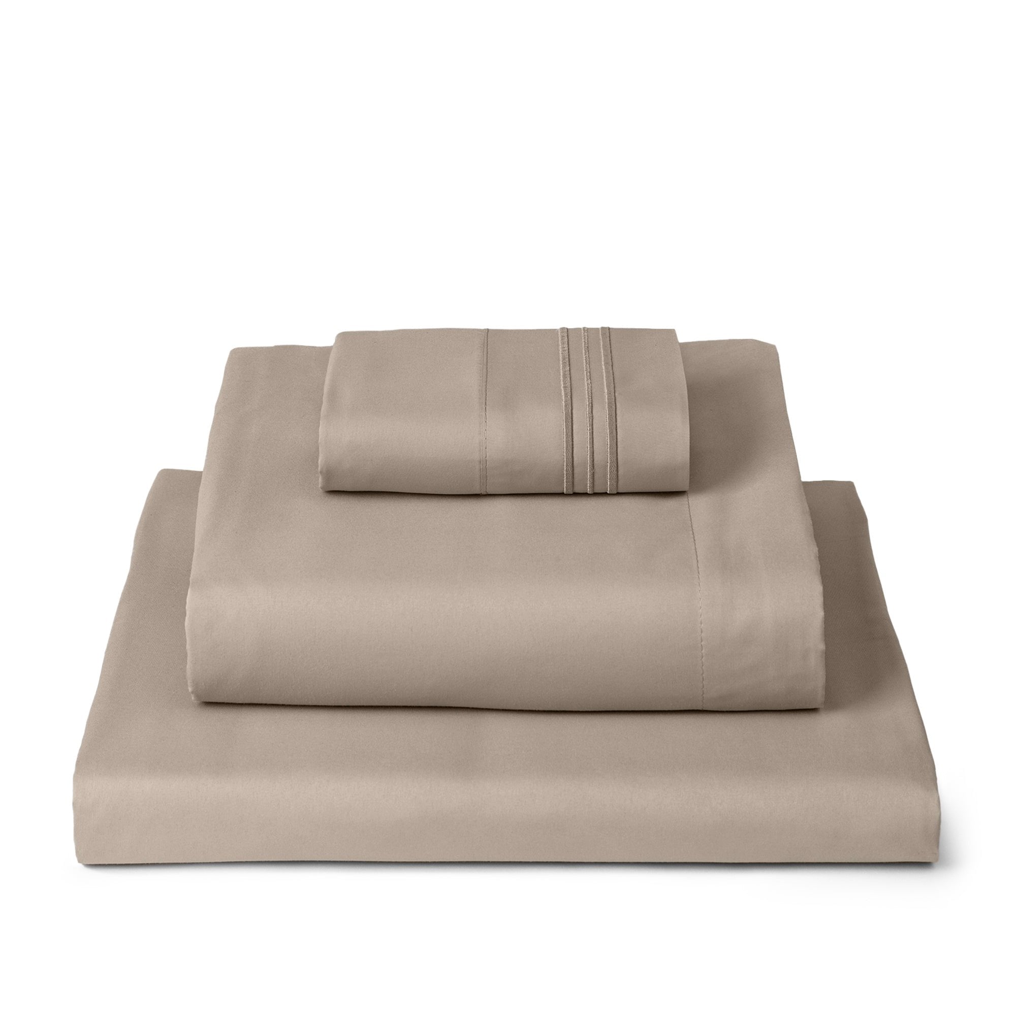 Mellanni Taupe Twin XL Sheet