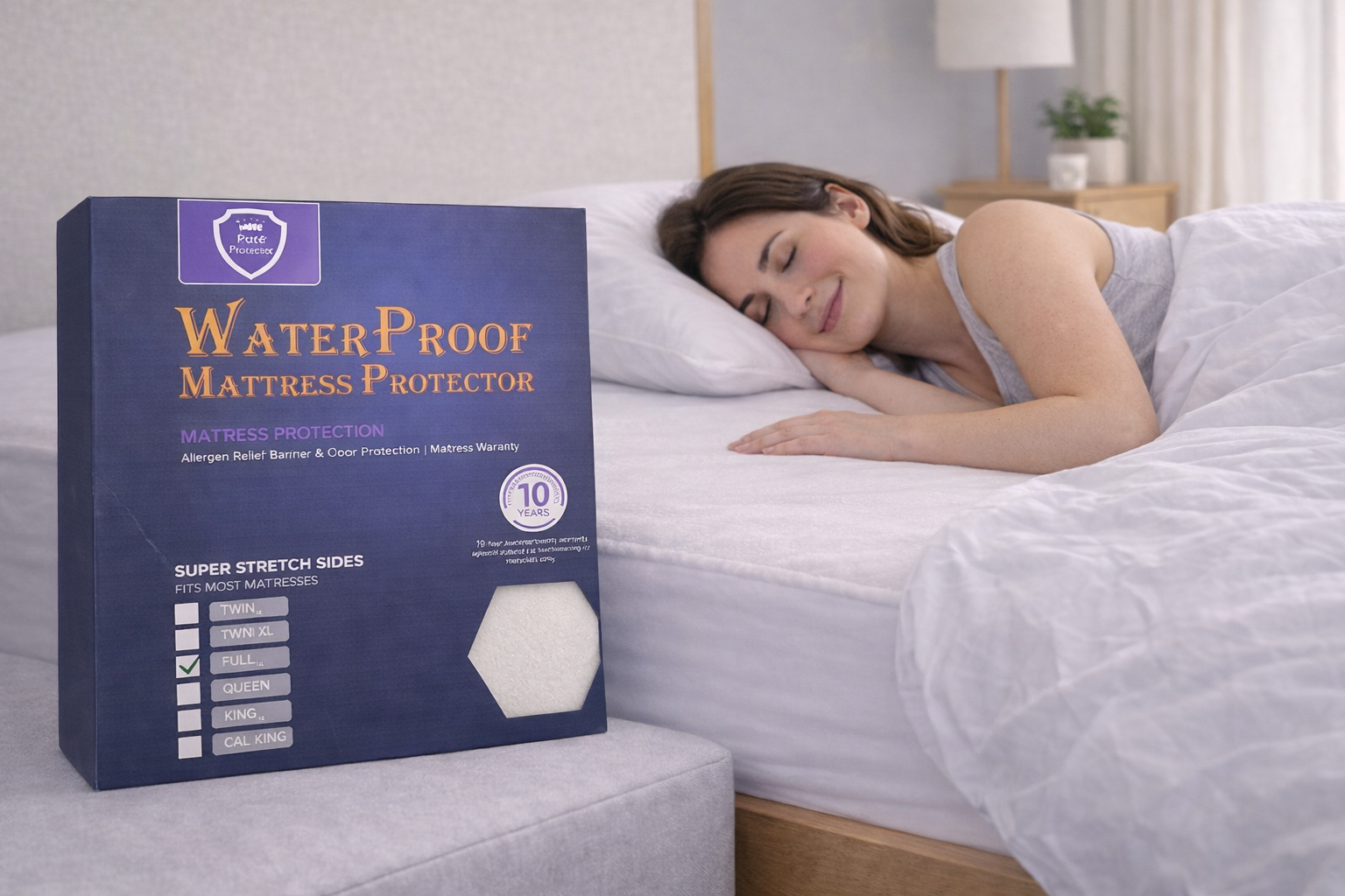 Pure Protector Waterproof Mattress Protector (Fleece)